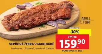 Lidl VEPŘOVÁ ŽEBRA V MARINÁDĚ nabídka
