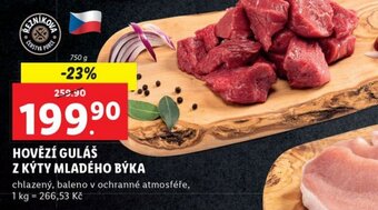 Lidl HOVĚZÍ GULÁŠ Z KÝTY MLADÉHO BÝKA nabídka