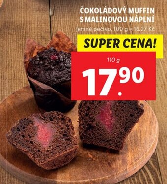 Lidl ČOKOLÁDOVÝ MUFFIN S MALINOVOU NÁPLNÍ nabídka