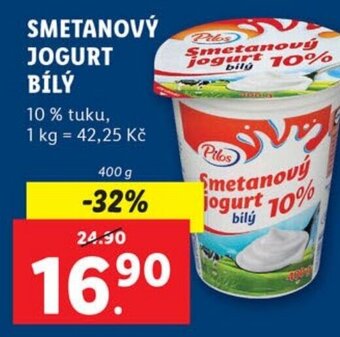 Lidl SMETANOVÝ JOGURT BÍLÝ nabídka