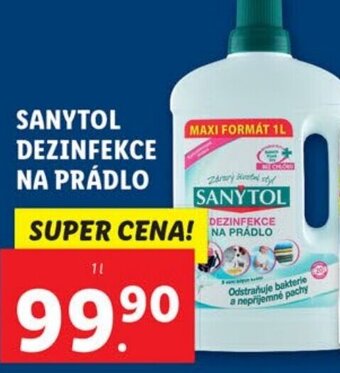 Lidl SANYTOL DEZINFEKCE NA PRÁDLO nabídka