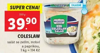 Lidl COLESLAW nabídka