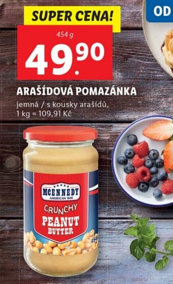 Lidl ARAŠÍDOVÁ POMAZÁNKA nabídka