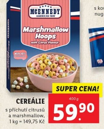 Lidl CEREÁLIE nabídka