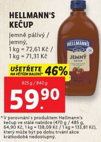Lidl HELLMANN'S KEČUP nabídka
