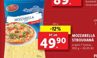 Lidl MOZZARELLA STROUHANÁ nabídka