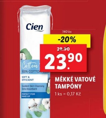Lidl MĚKKÉ VATOVÉ TAMPÓNY nabídka
