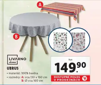 Lidl UBRUS nabídka