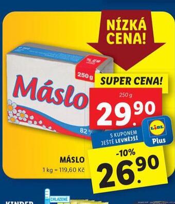 Lidl Máslo nabídka