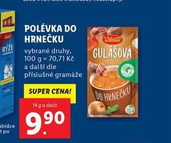 Lidl Vitana polévka do hrnečku nabídka