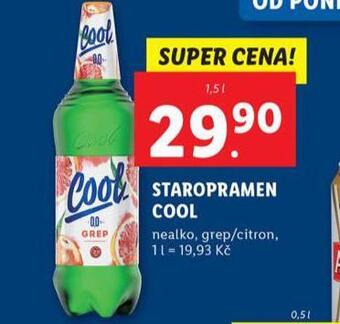 Lidl Pivo staropramen cool nealko nabídka