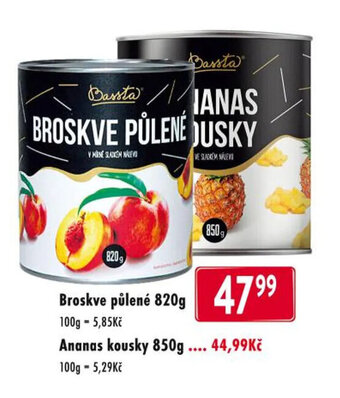 Qanto Broskve pülené 820g nabídka