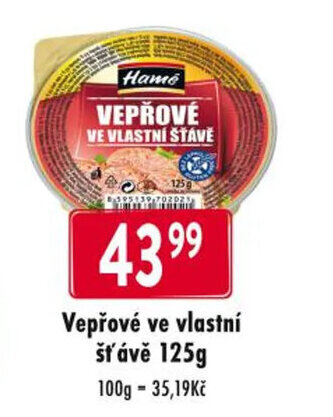 Qanto Vepřové ve vlastní šťávě 125g nabídka