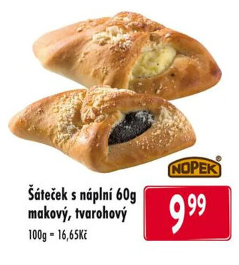 Qanto Šáteček s náplní 60g makový, tvarohový nabídka