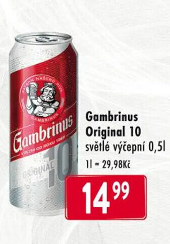Qanto Gambrinus Original 10 nabídka