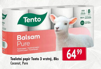 Qanto Toaletní papír Tento 3 vrstvý, 8ks nabídka