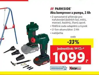Lidl Parkside aku kompresor a pumpa, 2ah nabídka