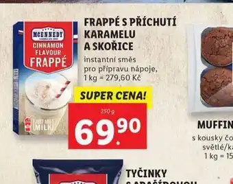 Frapé s příchutí karamelu a skořice