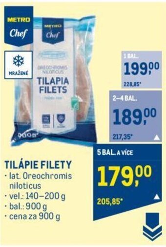 Makro TILÁPIE FILETY nabídka