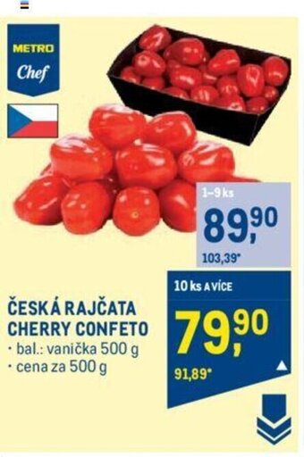 Makro ČESKÁ RAJČATA CHERRY CONFETO nabídka