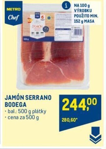 Makro JAMÓN SERRANO BODEGA nabídka