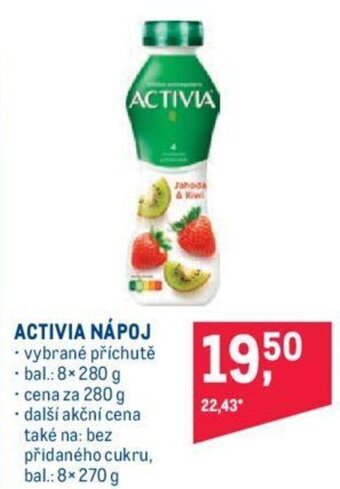 Makro ACTIVIA NÁPOJ nabídka