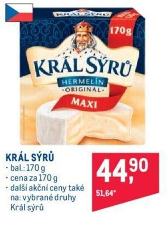 Makro KRÁL SÝRŮ nabídka