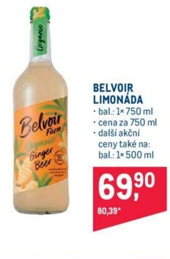 Makro BELVOIR LIMONÁDA nabídka