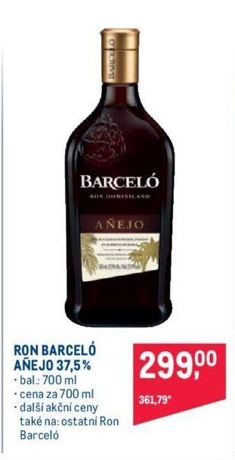 Makro RON BARCELÓ AÑEJO 37.5% nabídka