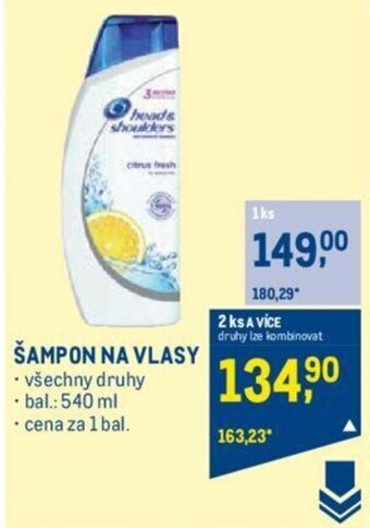 Makro ŠAMPON NA VLASY nabídka