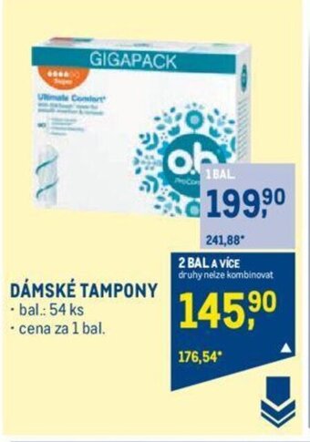 Makro DÁMSKÉ TAMPONY nabídka