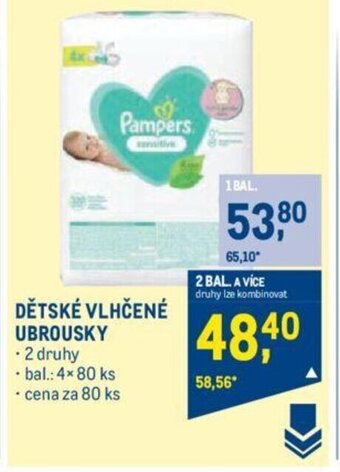 Makro DĚTSKÉ VLHČENÉ UBROUSKY nabídka