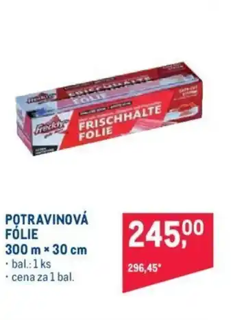 Makro POTRAVINOVÁ FÓLIE 300 m * 30 cm nabídka