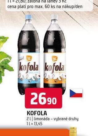 Terno Kofola 2l nabídka