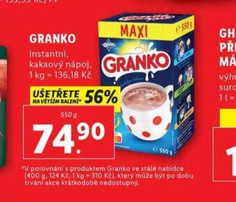 Lidl Orion granko nabídka
