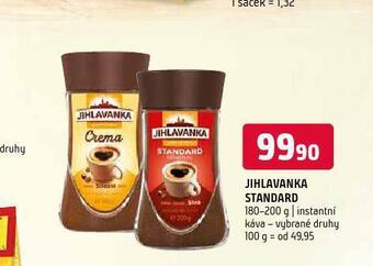 Terno Jihlavanka standard instantní káva nabídka