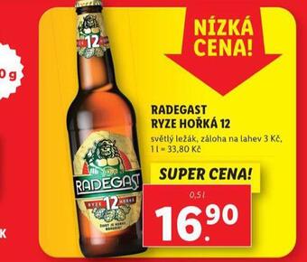 Lidl Pivo radegast ryze hořká 12 nabídka
