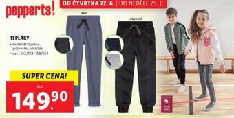 Lidl Dětské tepláky nabídka