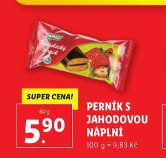 Lidl Perník s jahodovou náplní nabídka