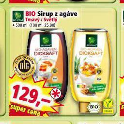 Norma Bio sirup z agáve nabídka