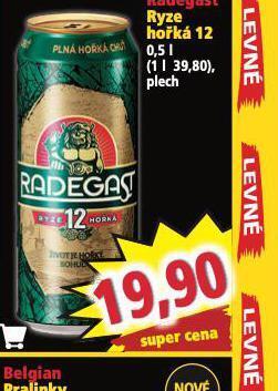 Norma Pivo radegast ryze hořká 12 nabídka