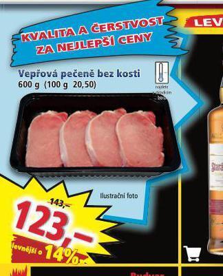 Norma Vepřová pečeně bez kosti nabídka