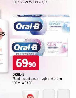 Terno Oral-b zubní pasta nabídka