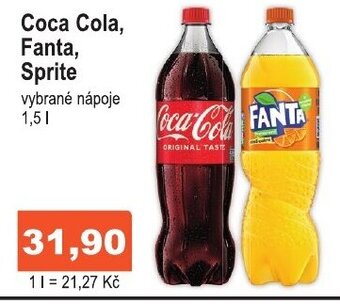 COOP DISKONT Coca Cola, Fanta, Sprite nabídka