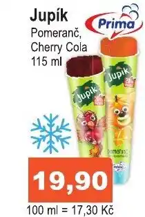 Jupík Pomeranč, Cherry Cola 115 ml