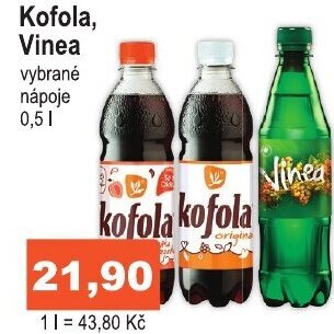 COOP DISKONT Kofola, Vinea nabídka
