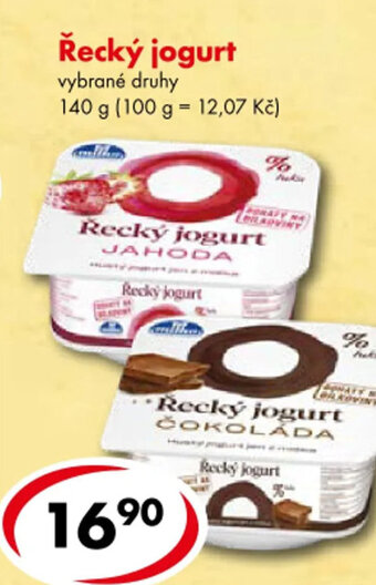 CBA Řecký jogurt vybrané druhy nabídka
