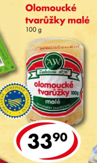 CBA Olomoucké tvarůžky malé nabídka