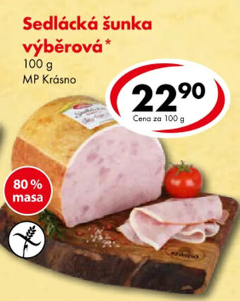 CBA Sedlácká šunka výběrová* 100 g MP Krásno nabídka