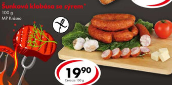 Šunková klobása se sýrem